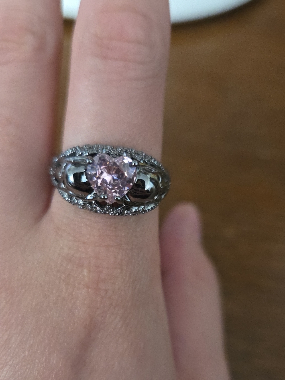 Gothic Promise/wedding Ring - Picture 2 of 4